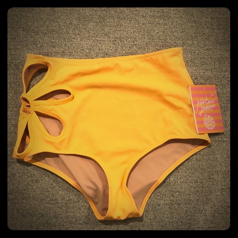 Kortni Jeane highwaisted swim bottoms